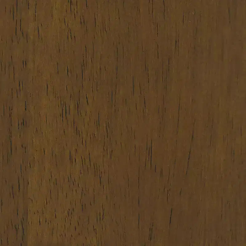 Banc en bois avec assise rembourrée en similicuir caramel