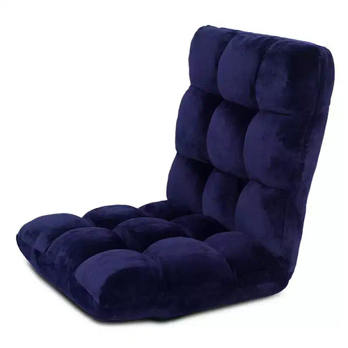 BirdRock Home Adjustable 14-Position Memory Foam Floor Chair - Blue