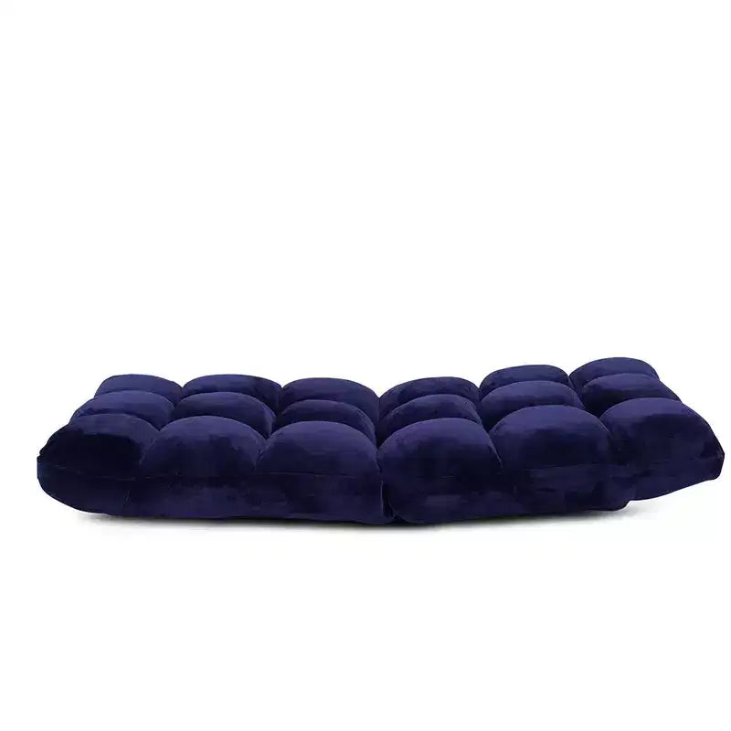 Fauteuil de sol en mousse à mémoire de forme à 14 positions réglables - Bleu