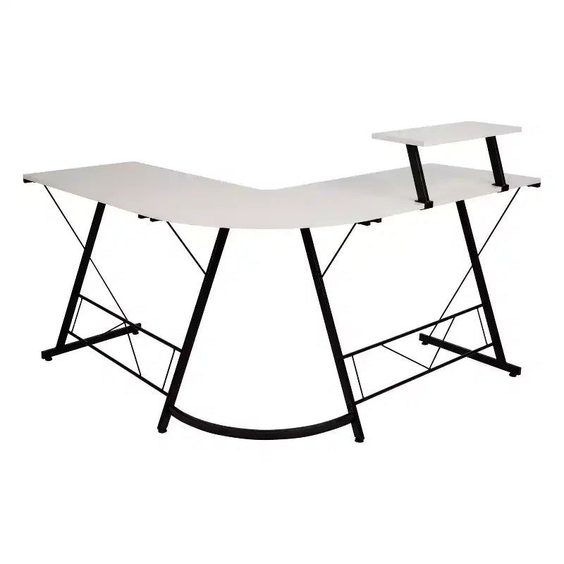 Bureau d'ordinateur en L Bureau de jeu